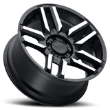 Black Rhino MESA 17x8.5 0 Matte Black with Machined Face   truck wheel