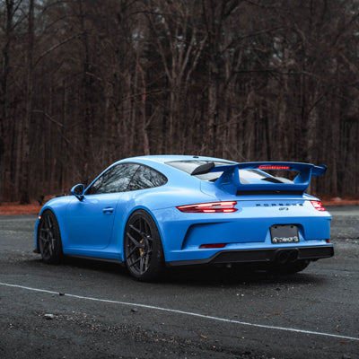 Brixton Forged PF7 on Mexico Blue Porsche 991 GT3