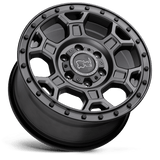 Black Rhino MIDHILL 16x8 +45 Matte Gunmetal with Black Bolts   truck wheel