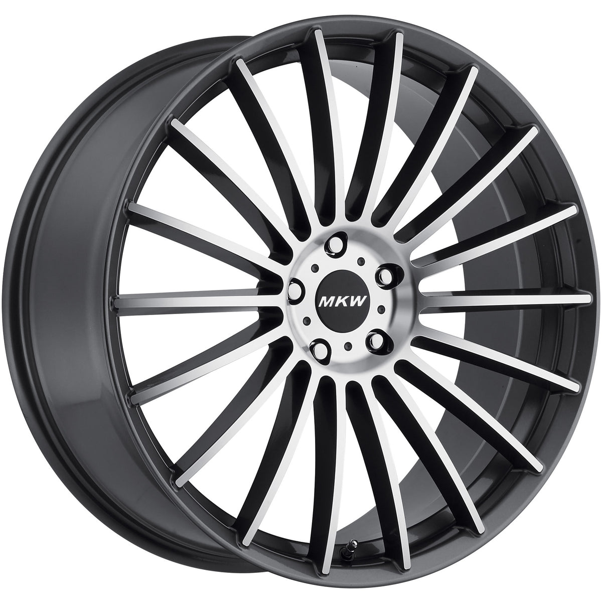 MKW M116 Gray Machined Wheel