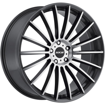 MKW M116 Gray Machined Wheel