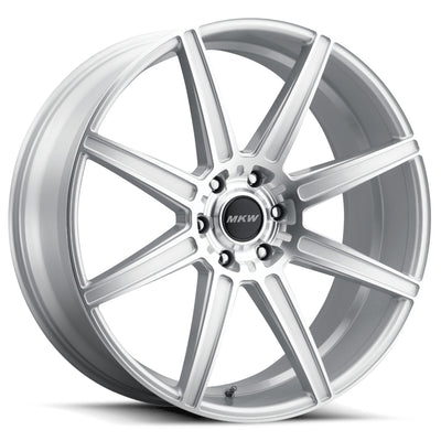 MKW M141 Silver Machined Wheel