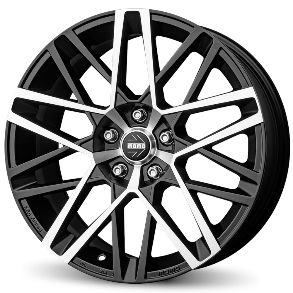 Momo Avenger Black Machined Wheel