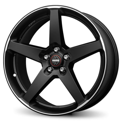 Momo Five Black Machined Wheel
