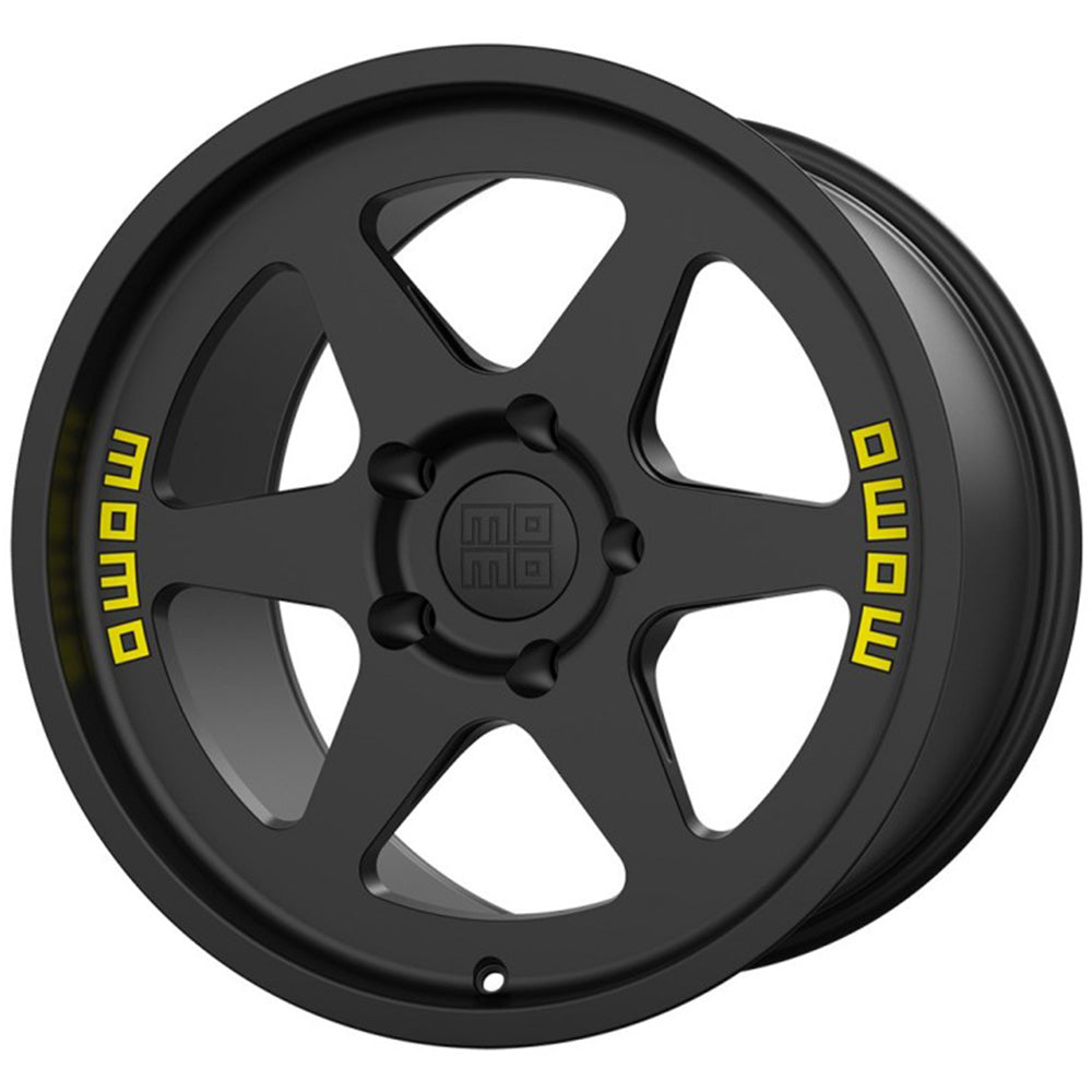 Momo Heritage 6 18x8 +16mm Satin Black