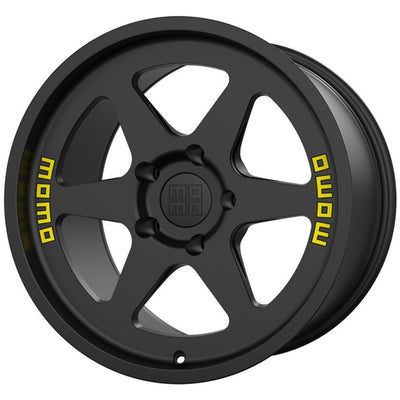 Momo Heritage 6 18x8 +16mm Satin Black