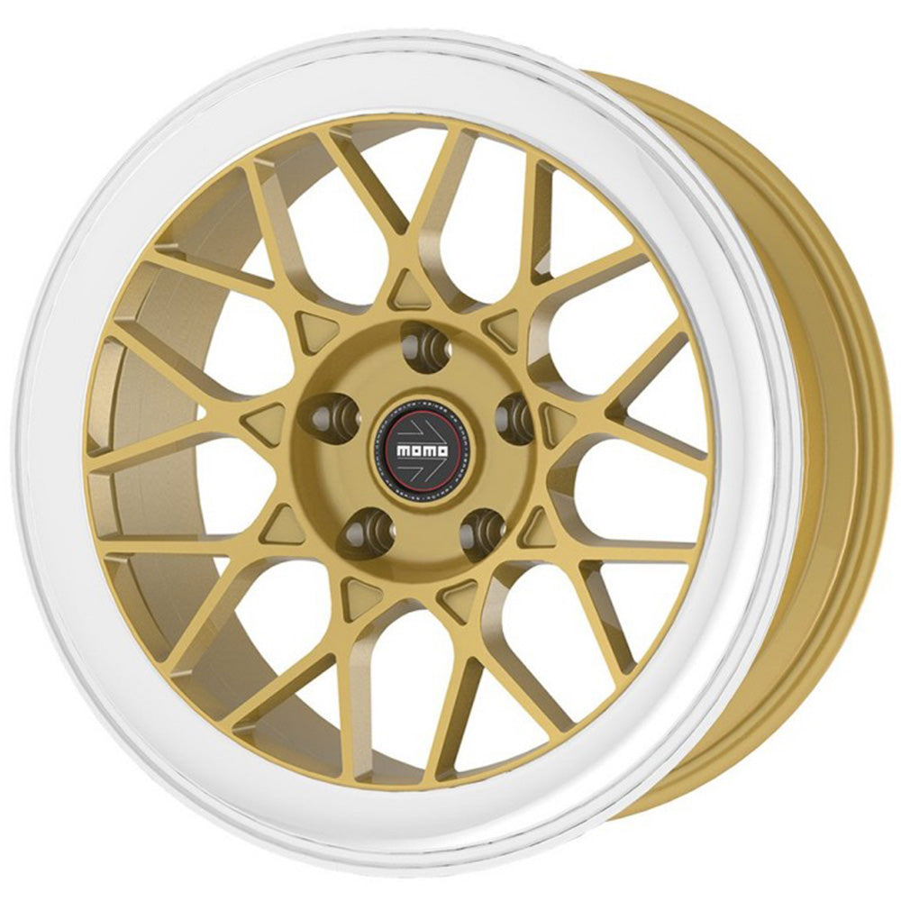 Momo RF Series Ferrara Gold Polished Wheel