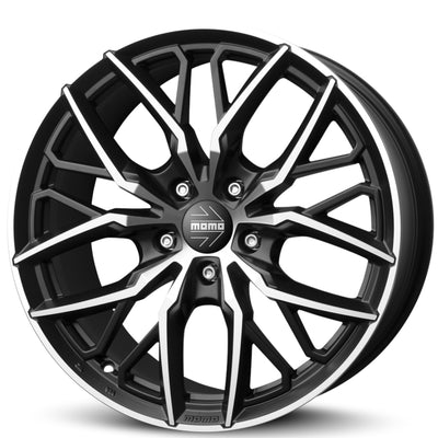 Momo Spider Black Machined Wheel