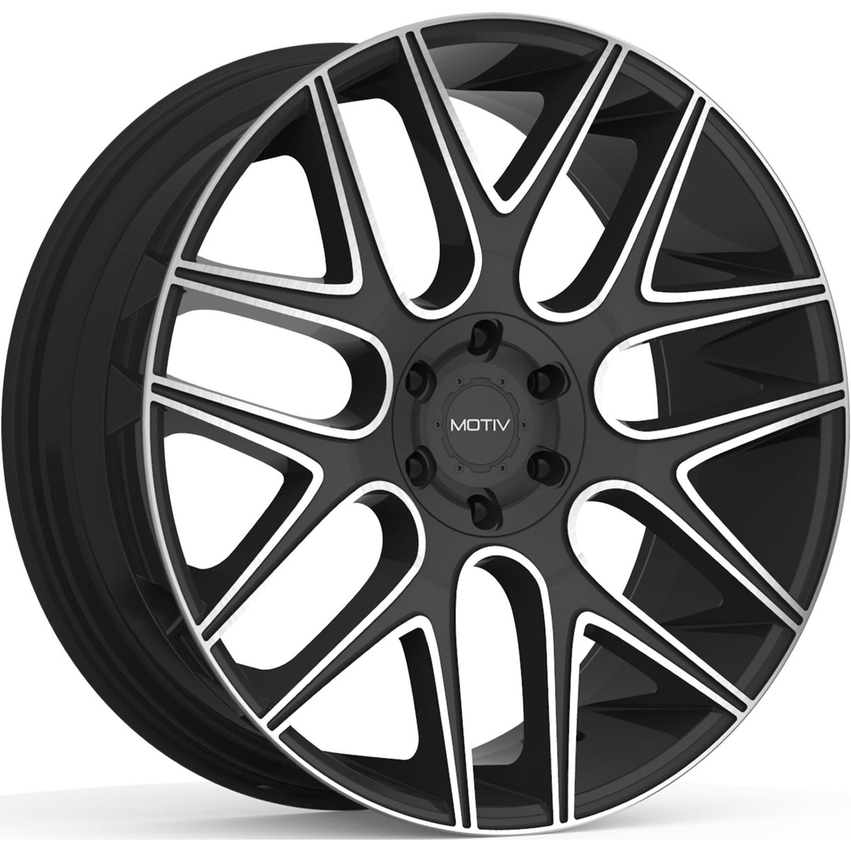 Motiv Medallion Black Machined Wheel