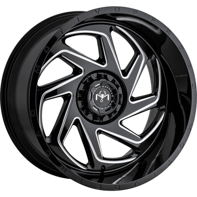 Motiv Offroad Morph Black Milled Wheel