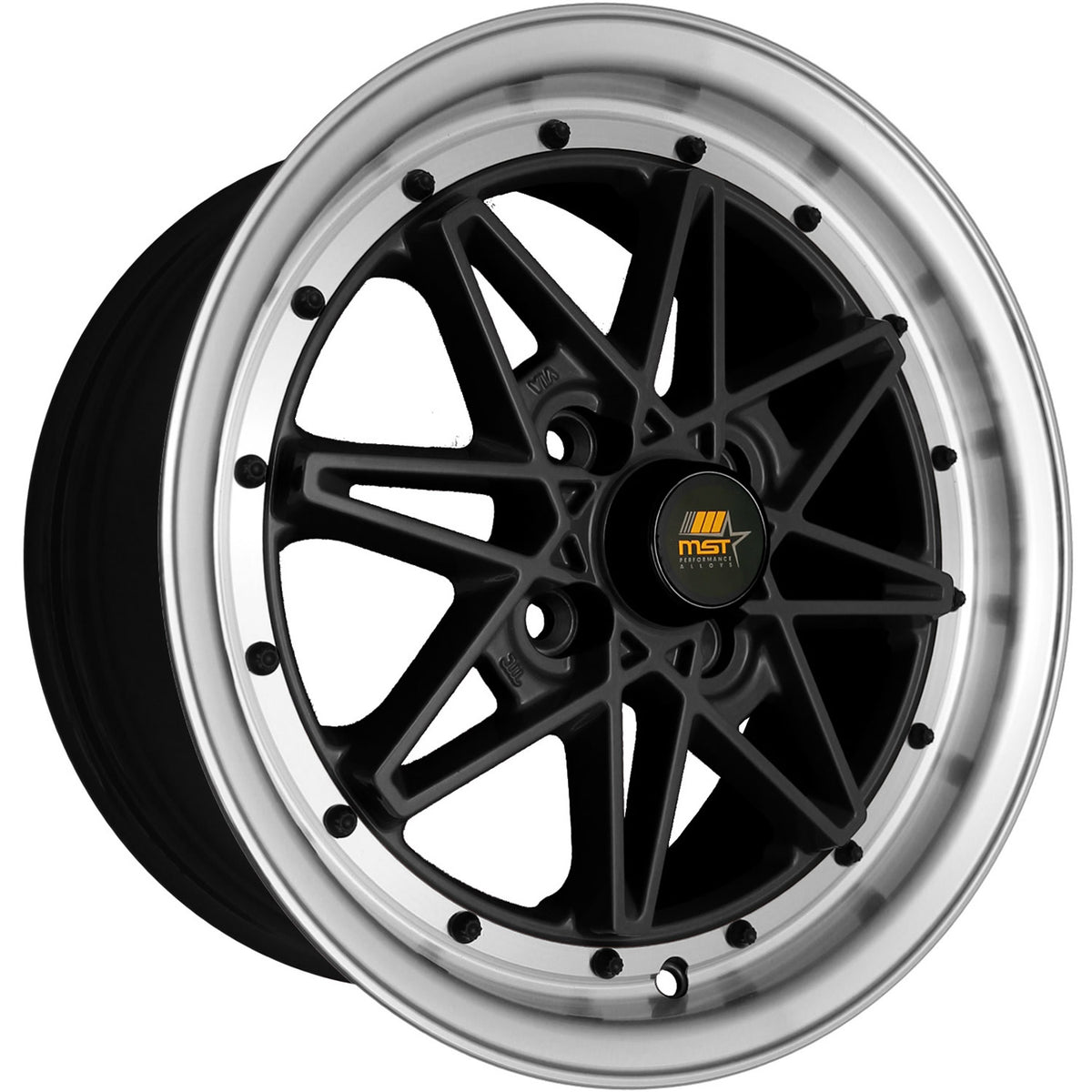 MST MT03 Black Machined Wheel
