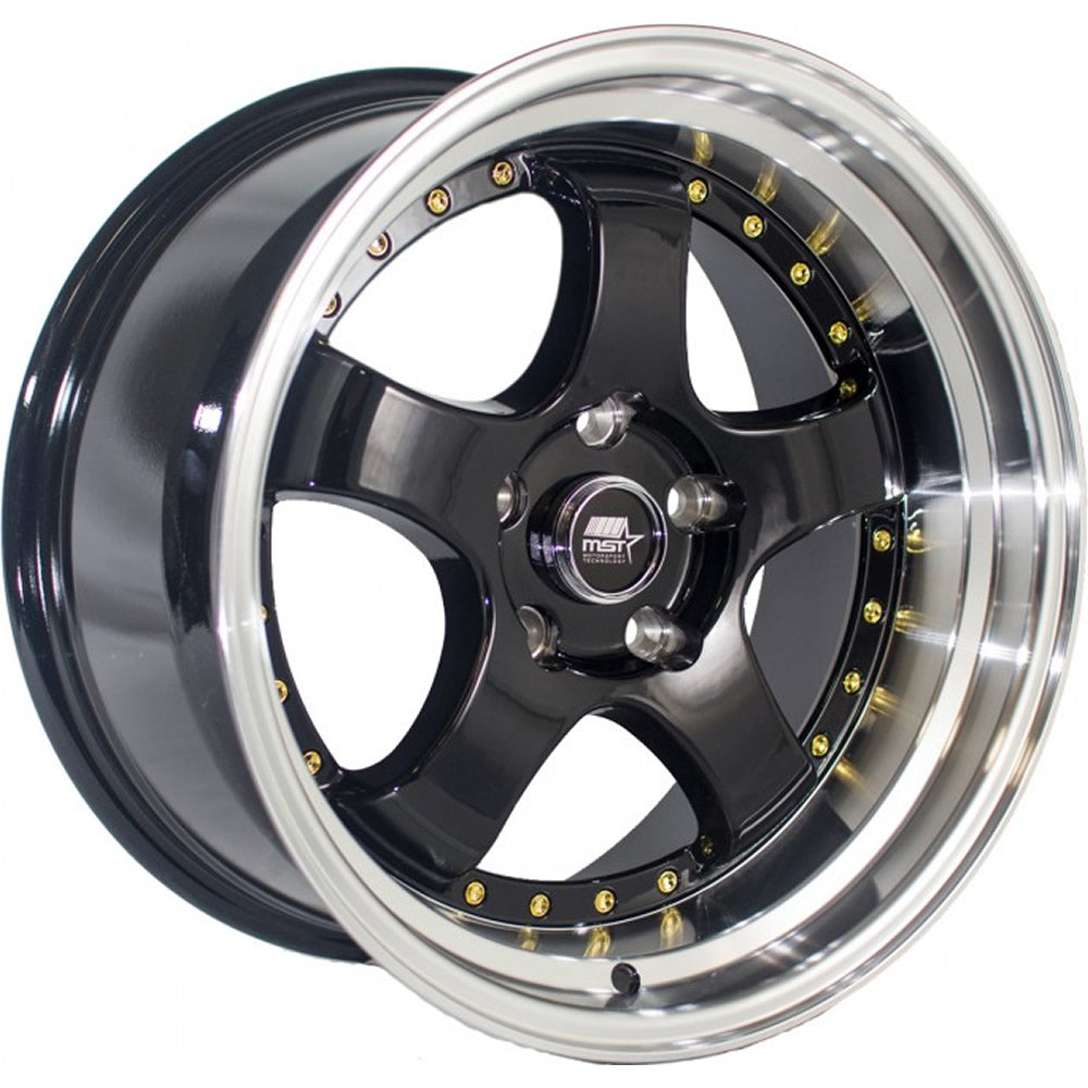 MST MT07 Black Machined Wheel
