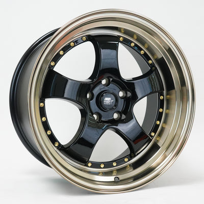 MST MT07 Black Machined Wheel