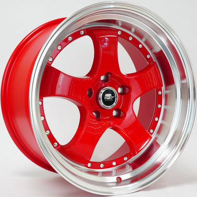 MST MT07 Red Machined Wheel