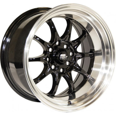 MST MT11 Black Machined Wheel