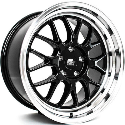 MST MT43 Black Machined Wheel
