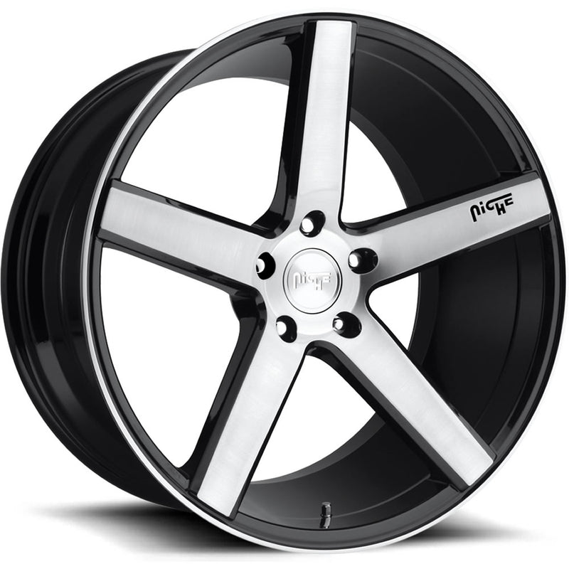Niche Milan Black Machined Wheel