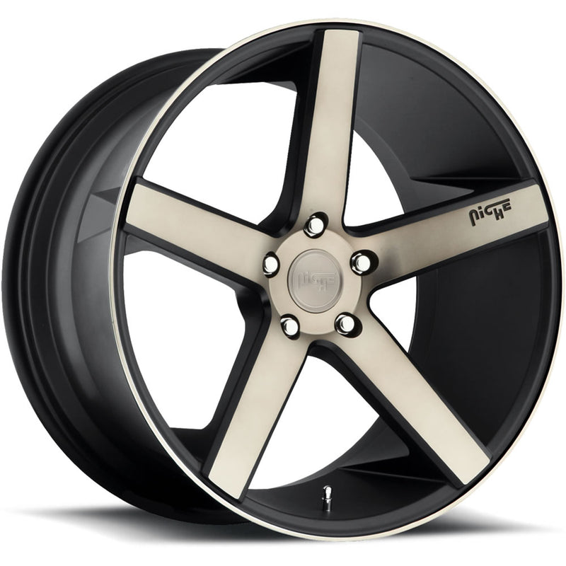 Niche Milan Black Machined Wheel