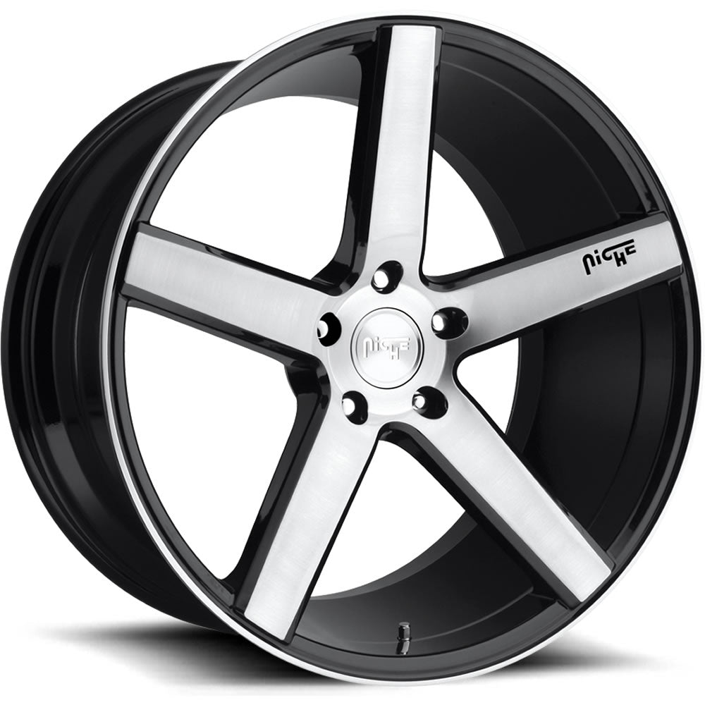 Niche Milan Black Machined Wheel