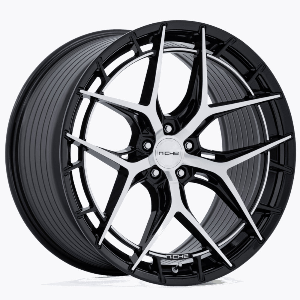 Niche Riviera Black Machined Wheel