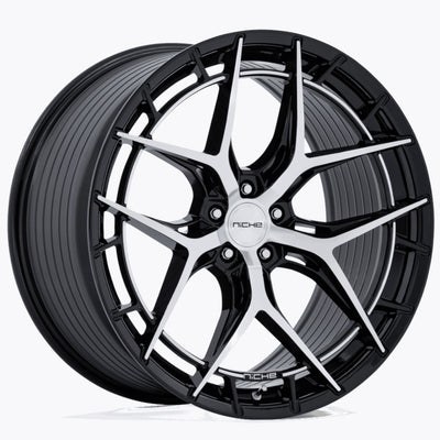 Niche Riviera Black Machined Wheel