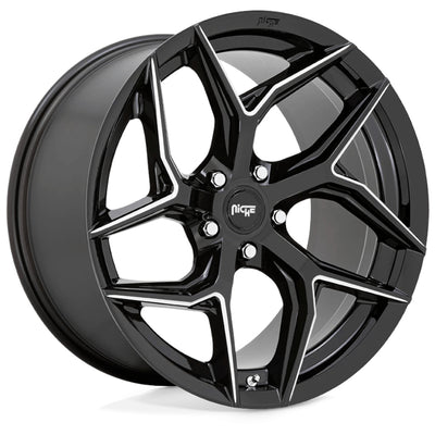 Niche Torsion Black Milled Wheel