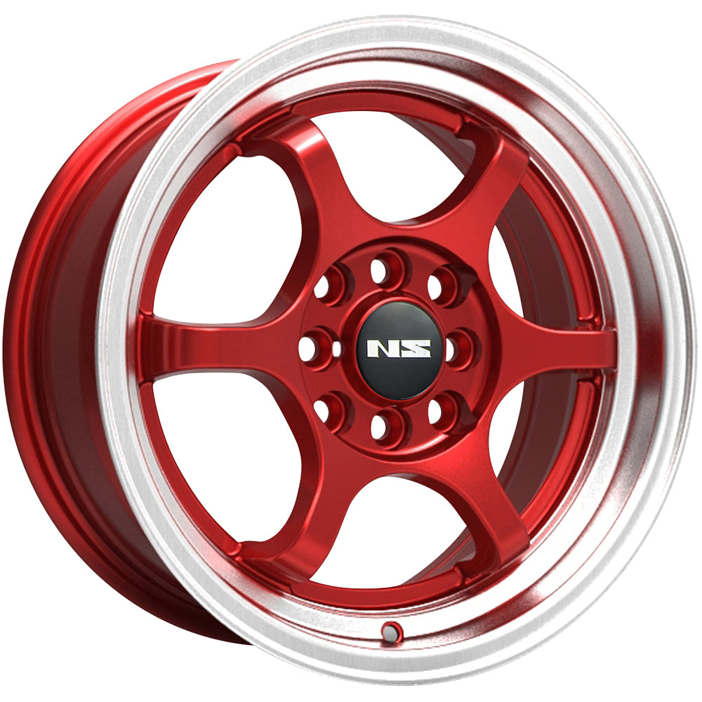 NS NS1202 Red Machined Wheel