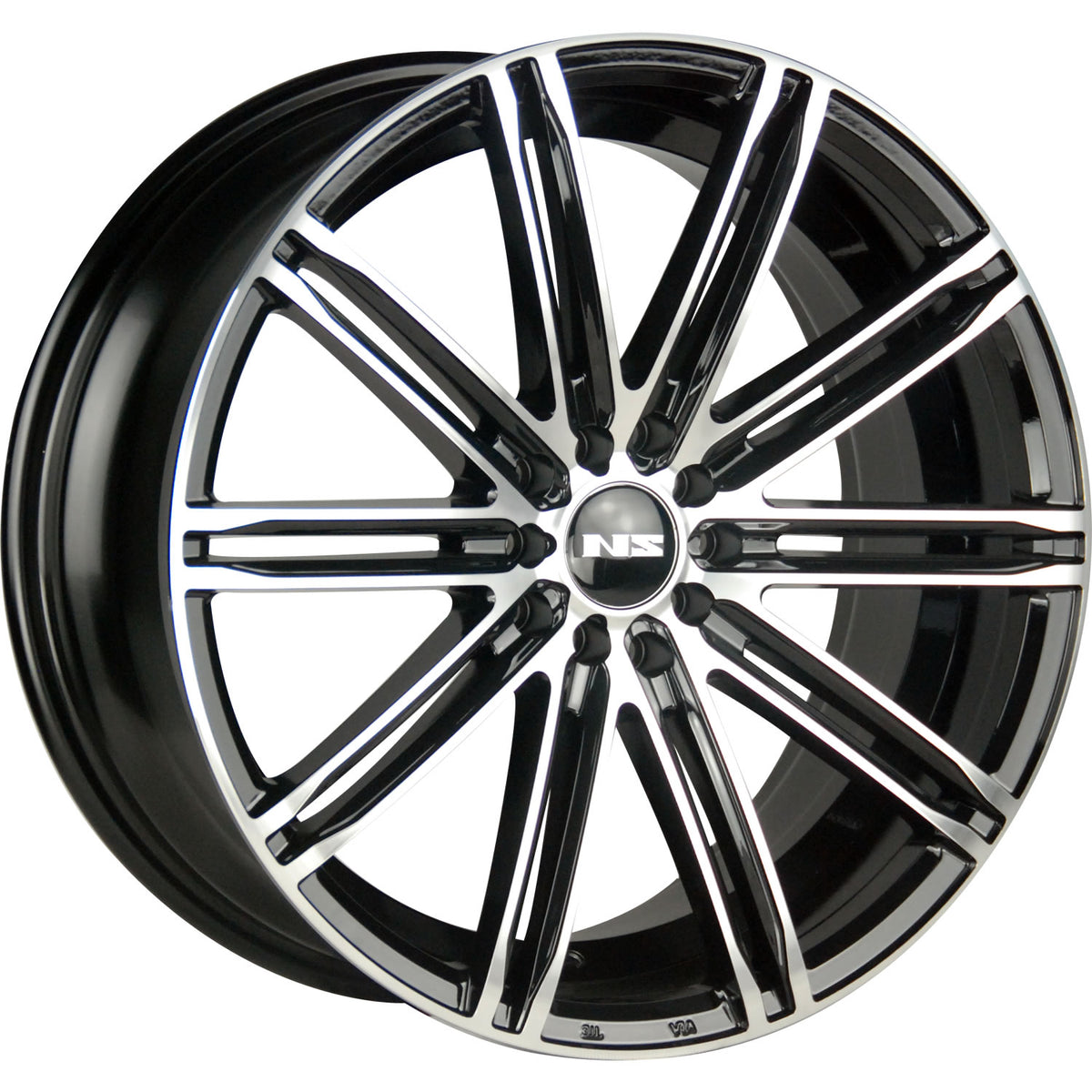 NS NS1601 Black Machined Wheel