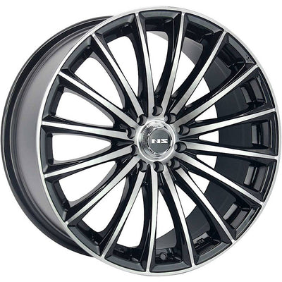 NS NS1801 Machined Black wheel