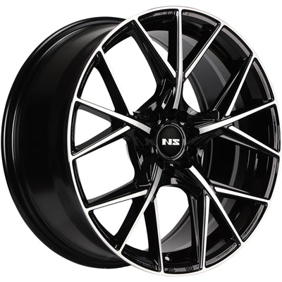 NS NS1808 Black Machined Wheel