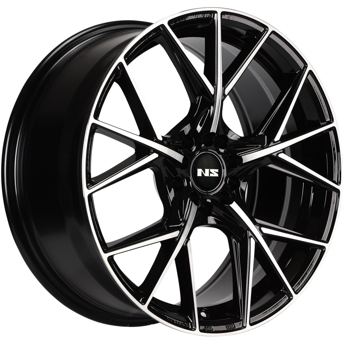 NS NS1808 Black Machined Wheel