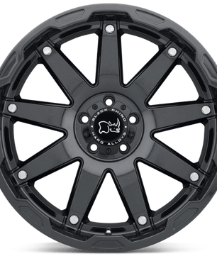 Black Rhino Hard Alloys OCEANO 20x9.5 +12 Gloss Gun Black with Stainless Bolts