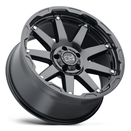 Black Rhino Hard Alloys OCEANO 20x9.5 +12 Gloss Gun Black with Stainless Bolts