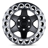 Black Rhino ODESSA 17x9.5 -18 Matte Black with Machined Tint Lip & Milled Rings   truck wheel