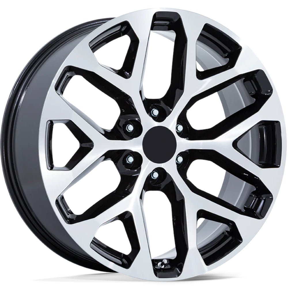 OE Performance 177 Black Machined Wheel