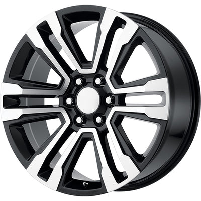 OE Performance 182 Black Machined Wheel