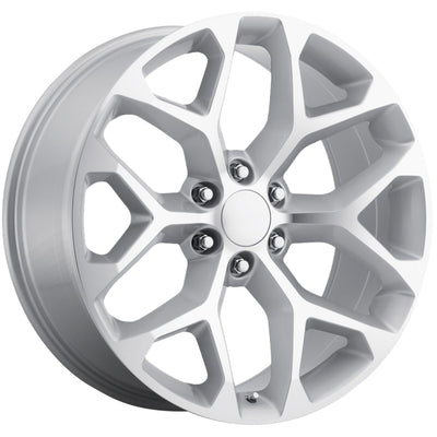 OE Replica Wheels Chevrolet Snowflake Silver Machined Wheel