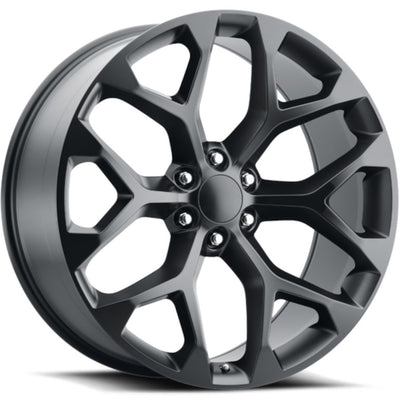 OE Replica Wheels Chevrolet Snowflake Satin Black Wheel