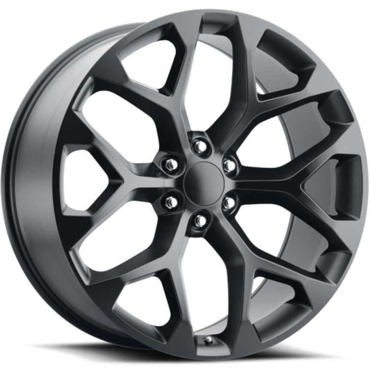 OE Replica Wheels Chevrolet Snowflake Satin Black Wheel