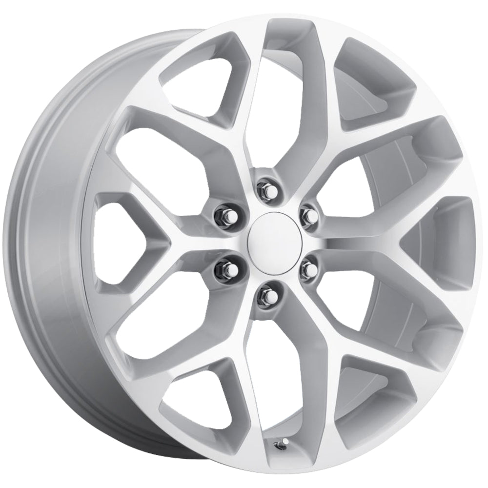 OE Replica Wheels Chevrolet Snowflake Silver Machined Wheel