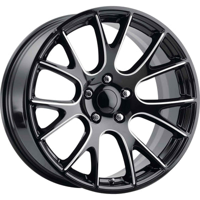 OE Replica Wheels Dodge Hellcat Black Milled Wheel
