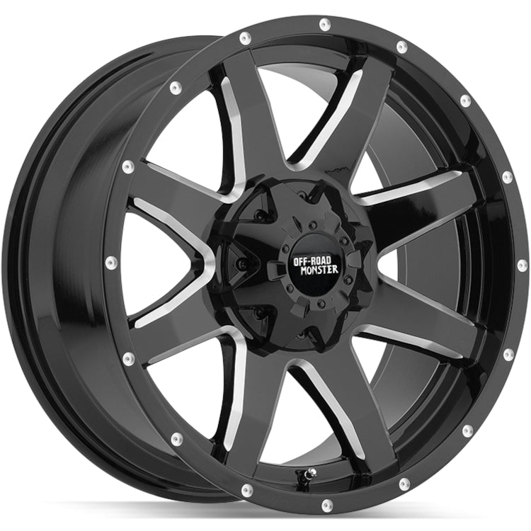 Off Road Monster M08 Black Milled Wheel