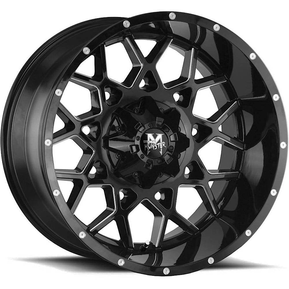 Off Road Monster M14 Black Milled Wheel