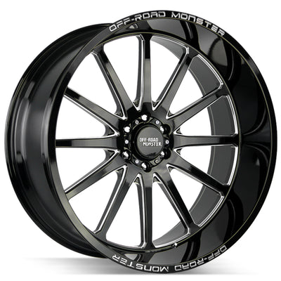 Off Road Monster M26 Black Milled Wheel