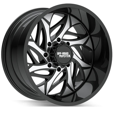Off Road Monster M28 Black Machined Wheel