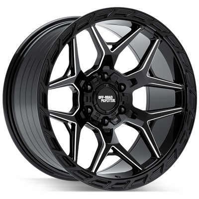 Off Road Monster M40 Black Milled Wheel