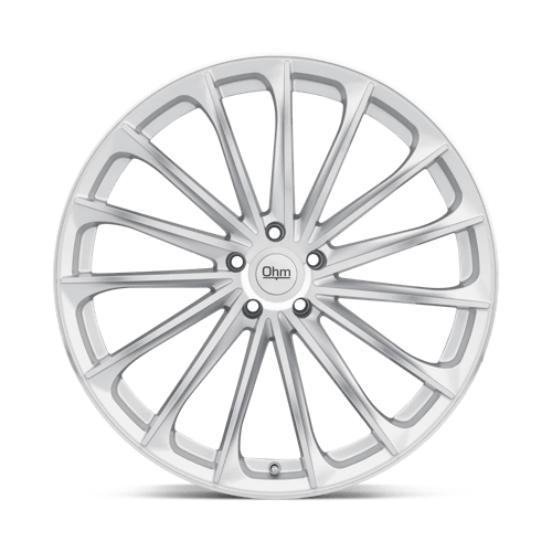 OHM Proton 21x9 +25 Silver with Mirror Machined Spoke Faces and Outer Lip