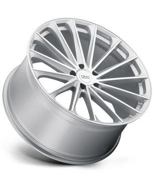 OHM Proton 21x9 +25 Silver with Mirror Machined Spoke Faces and Outer Lip