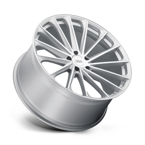 OHM Proton 21x9 +25 Silver with Mirror Machined Spoke Faces and Outer Lip