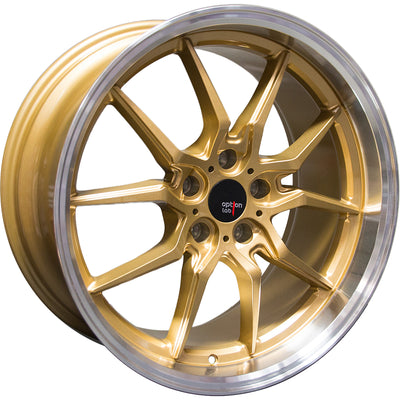 Option Lab S718 Gold Machined Wheel